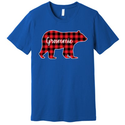 Grammie Bear Red Plaid Family Matching Christmas Pajama Gift Premium T-Shirt