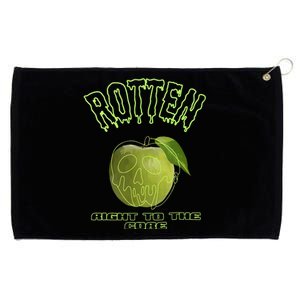 Green Brat Rotten Apple Grommeted Golf Towel