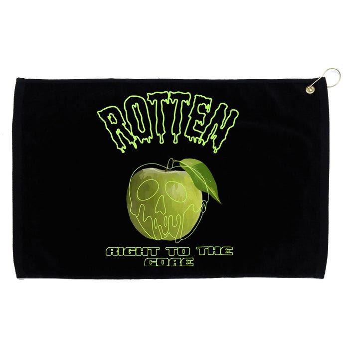 Green Brat Rotten Apple Grommeted Golf Towel