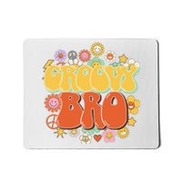 Groovy Bro, Retro Vintage Flower Groovy Brother Mousepad