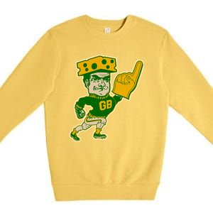 Green Bay Retro Style Packers Fan Go Pack Premium Crewneck Sweatshirt