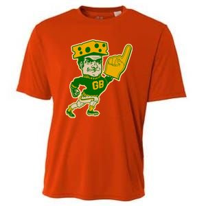 Green Bay Retro Style Packers Fan Go Pack Cooling Performance Crew T-Shirt