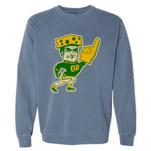 Green Bay Retro Style Packers Fan Go Pack Garment-Dyed Sweatshirt