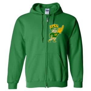 Green Bay Retro Style Packers Fan Go Pack Full Zip Hoodie