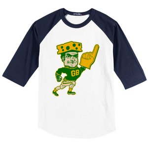 Green Bay Retro Style Packers Fan Go Pack Baseball Sleeve Shirt