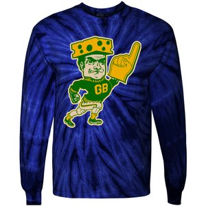 Green Bay Retro Style Packers Fan Go Pack Tie-Dye Long Sleeve Shirt