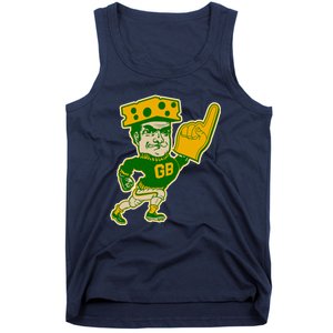 Green Bay Retro Style Packers Fan Go Pack Tank Top