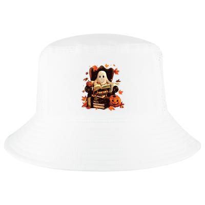 Ghost Book Reading Halloween Books Lover Teacher Cool Comfort Performance Bucket Hat