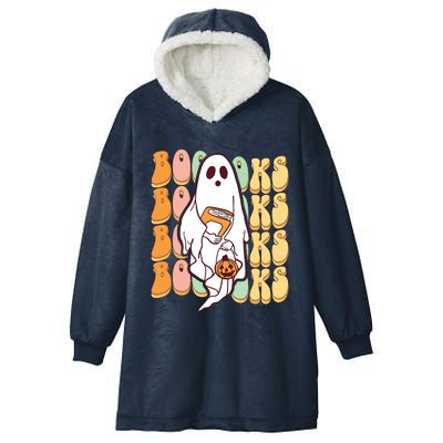 Ghost Book Reading Halloween Costume Teacher Books Lover Hooded Wearable Blanket