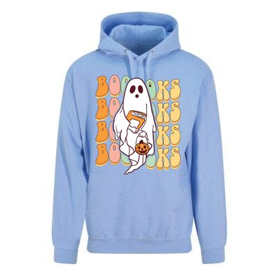 Ghost Book Reading Halloween Costume Teacher Books Lover Unisex Surf Hoodie