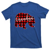 Grandma Bear Red Plaid Matching Family Christmas Eve Buffalo Gift T-Shirt