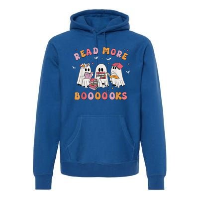 Ghost Book Read More Books Teachers Halloween Premium Hoodie