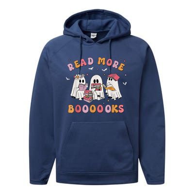 Ghost Book Read More Books Teachers Halloween Performance Fleece Hoodie