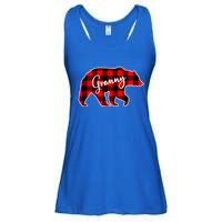 Granny Bear Red Plaid Matching Family Christmas Funny Gift Ladies Essential Flowy Tank