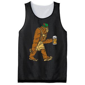 German Bigfoot Sasquatch Beer Lederhose Funny Oktoberfest Mesh Reversible Basketball Jersey Tank