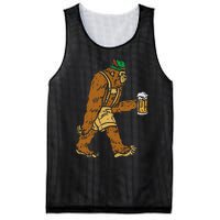 German Bigfoot Sasquatch Beer Lederhose Funny Oktoberfest Mesh Reversible Basketball Jersey Tank