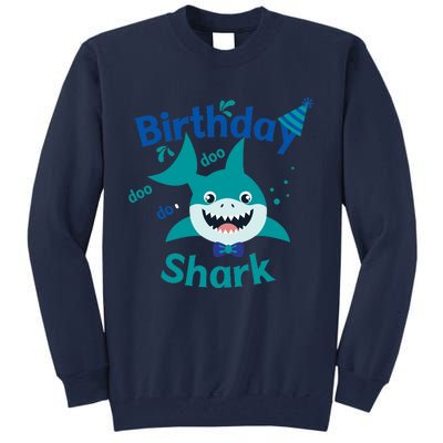 Green Birthday Shark Doo Doo Do Tall Sweatshirt