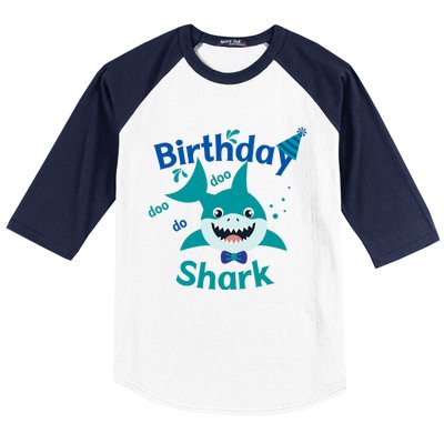 Green Birthday Shark Doo Doo Do Baseball Sleeve Shirt