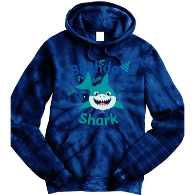 Green Birthday Shark Doo Doo Do Tie Dye Hoodie