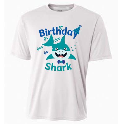 Green Birthday Shark Doo Doo Do Cooling Performance Crew T-Shirt