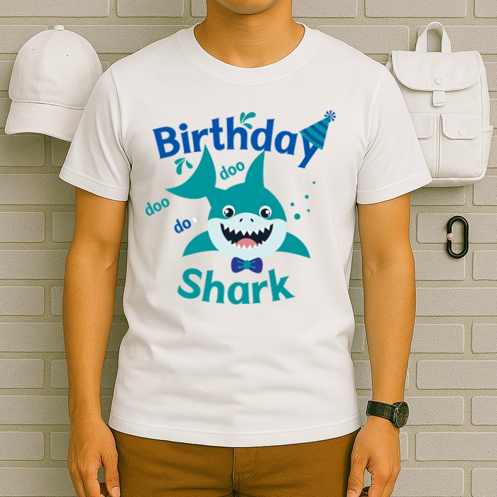Green Birthday Shark Doo Doo Do T-Shirt