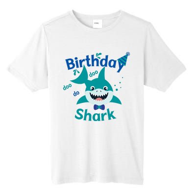 Green Birthday Shark Doo Doo Do Tall Fusion ChromaSoft Performance T-Shirt