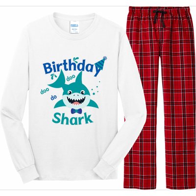 Green Birthday Shark Doo Doo Do Long Sleeve Pajama Set