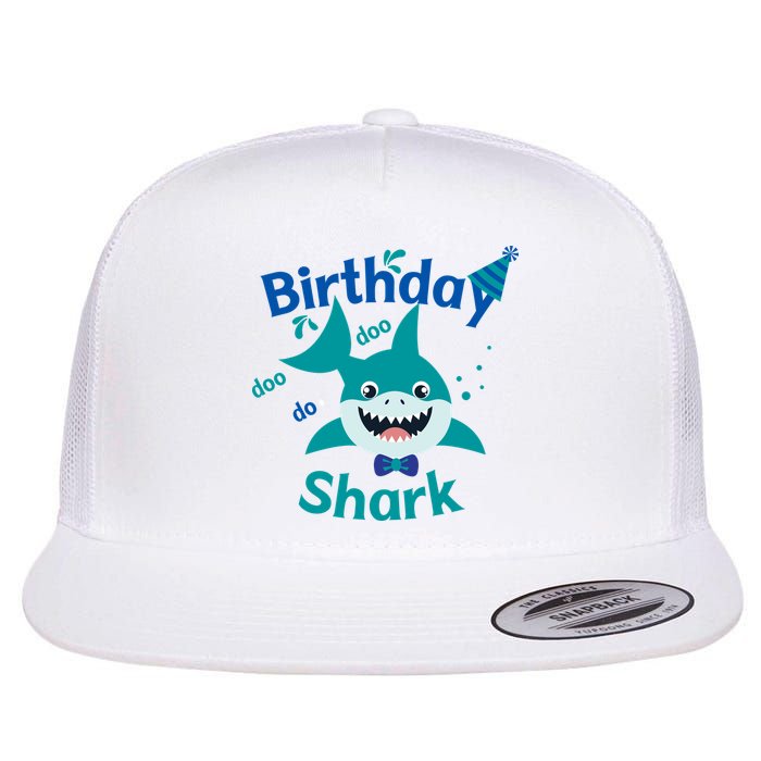 Green Birthday Shark Doo Doo Do Flatbill Hat