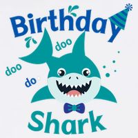 Green Birthday Shark Doo Doo Do Flatbill Hat