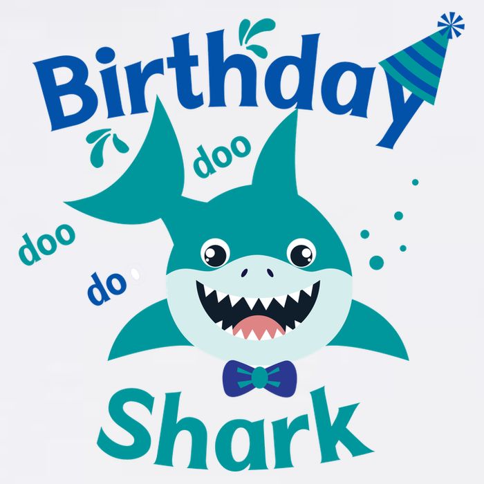 Green Birthday Shark Doo Doo Do Flatbill Hat