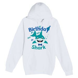 Green Birthday Shark Doo Doo Do Premium Pullover Hoodie