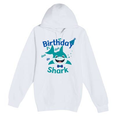 Green Birthday Shark Doo Doo Do Premium Pullover Hoodie