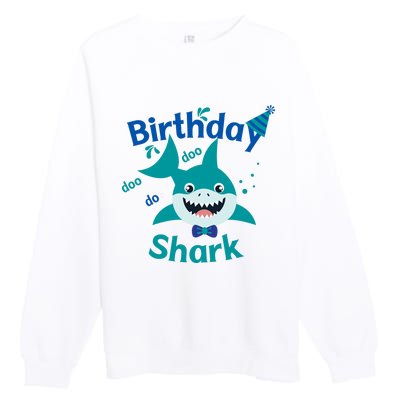 Green Birthday Shark Doo Doo Do Premium Crewneck Sweatshirt