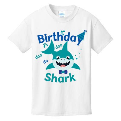 Green Birthday Shark Doo Doo Do Kids T-Shirt