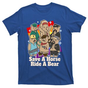 Gay Bears Save Horse Ride A Bear Funny Lgbt Pride Month Gift T-Shirt