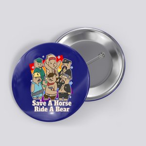 Gay Bears Save Horse Ride A Bear Funny Lgbt Pride Month Gift Button