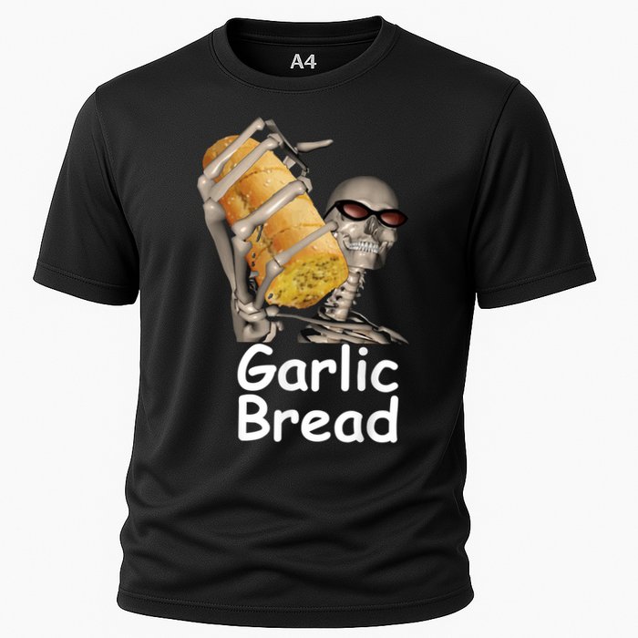 Garlic Bread Skeleton Funny Tees Cooling Performance Crew T-Shirt