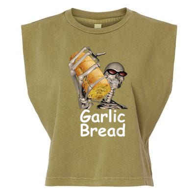 Garlic Bread Skeleton Funny Tees Garment-Dyed Women's Muscle Tee