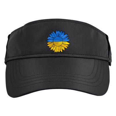 Gold & Blue Sunflower Flag Support Stand With Adult Drive Performance Visor