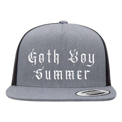 Goth Boy Summer Flat Bill Trucker Hat