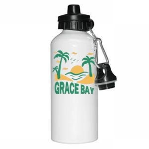 Grace Bay Summer Vacation Travel Souvenir Aluminum Water Bottle