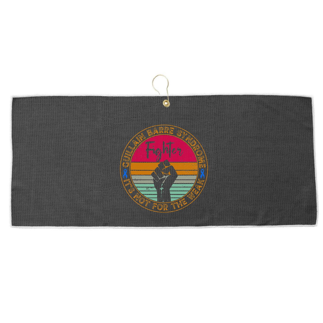 Guillain Barre Syndrome Awareness Fighter Warrior Large Microfiber Waffle Golf Towel
