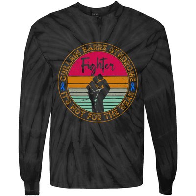 Guillain Barre Syndrome Awareness Fighter Warrior Tie-Dye Long Sleeve Shirt