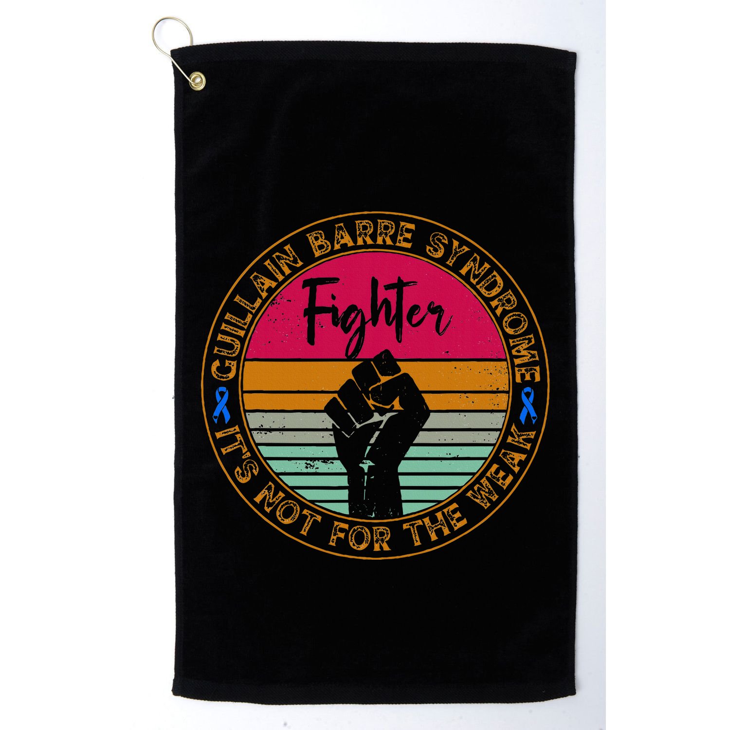 Guillain Barre Syndrome Awareness Fighter Warrior Golf Towel
