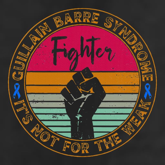 Guillain Barre Syndrome Awareness Fighter Warrior Golf Towel
