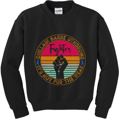 Guillain Barre Syndrome Awareness Fighter Warrior Kids Sweatshirt