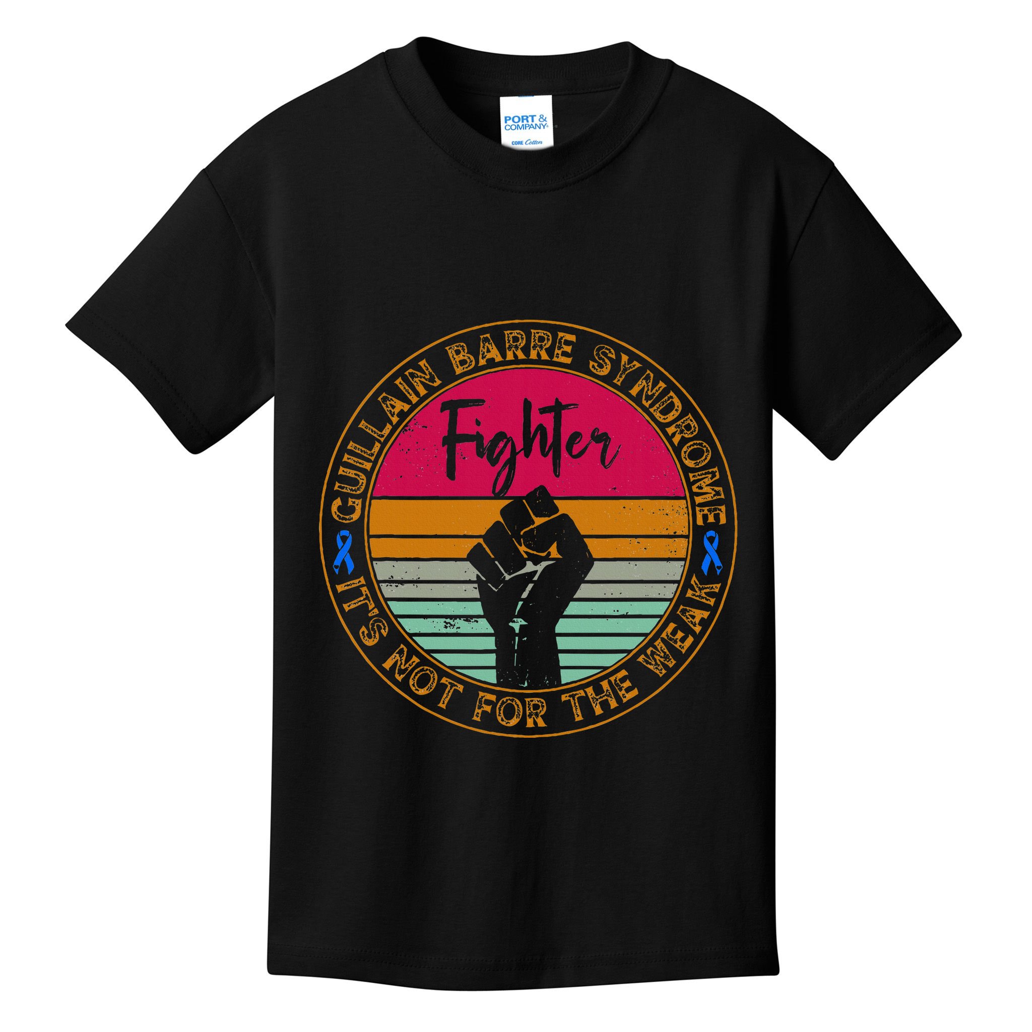 Guillain Barre Syndrome Awareness Fighter Warrior Kids T-Shirt