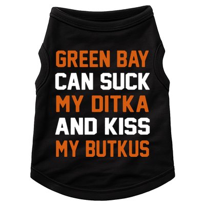 Green Bay Sucks Butkus Chicago Football Team Doggie Tank