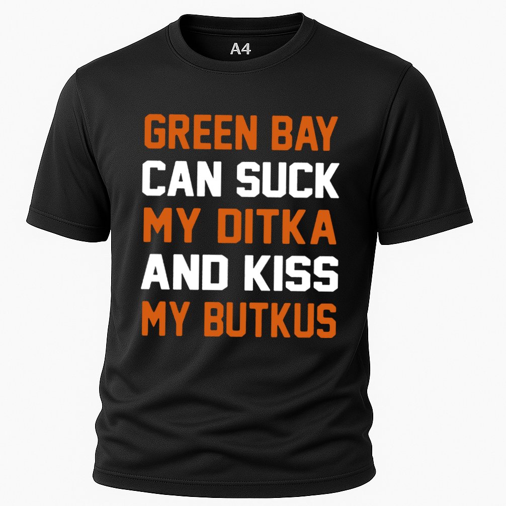 Green Bay Sucks Butkus Chicago Football Team Cooling Performance Crew T-Shirt