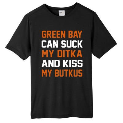 Green Bay Sucks Butkus Chicago Football Team Tall Fusion ChromaSoft Performance T-Shirt